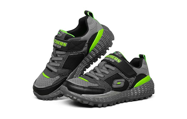 Lookbook (JR) Skechers Monster 'Hitam Abu-abu' 403684L-BKGY