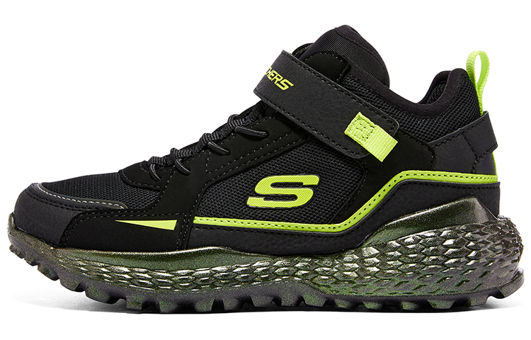 (Youth) Skechers Monster 'Black Lime' 405213L-BKLM