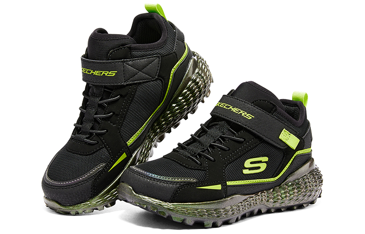 (Youth) Skechers Monster 'Black Lime' 圖 4