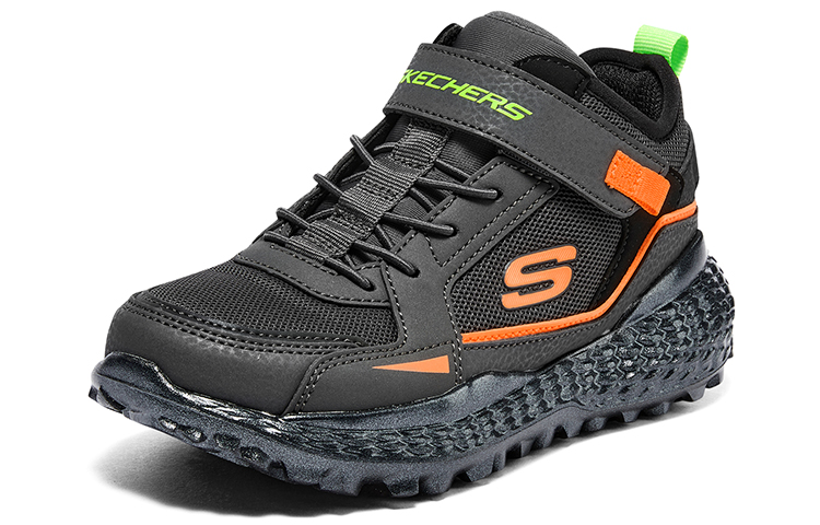 Lookbook 大童 Skechers 怪獸系列 緩震抗磨 童鞋 木炭黑色