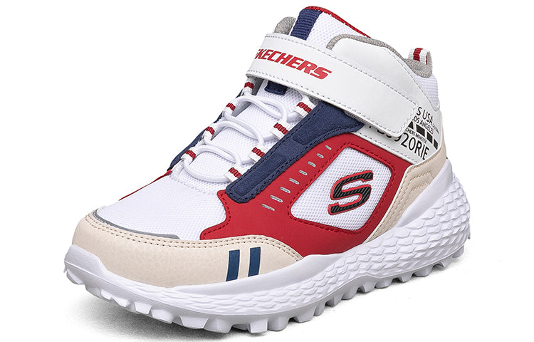 Lookbook 大童 Skechers 防滑減震耐磨 兒童休閒鞋 白色