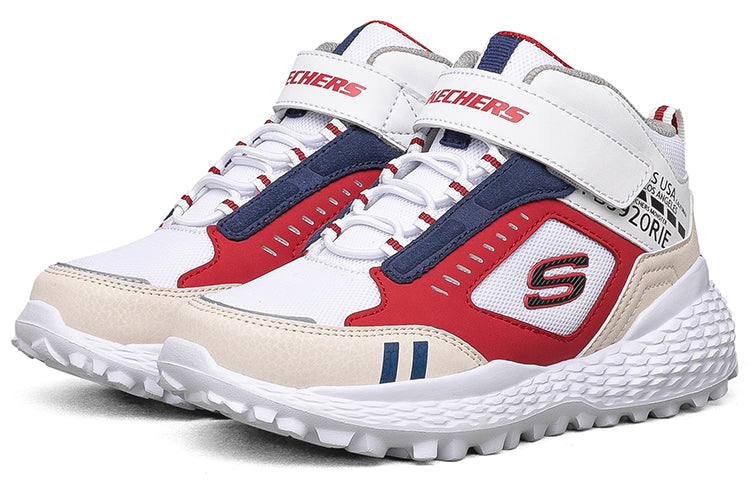 Shop 大童 Skechers 防滑減震耐磨 兒童休閒鞋 白色