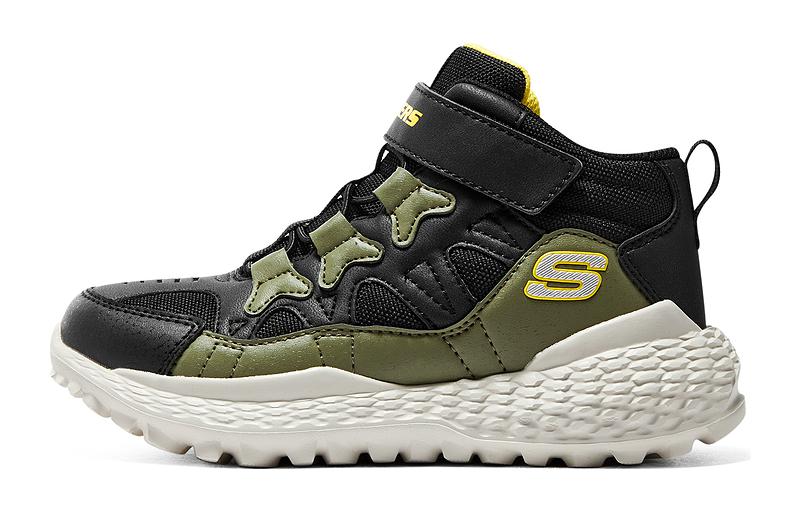 (Youth) Skechers Monster Sneakers 'Olive Green White Black' 405229L-BKOL