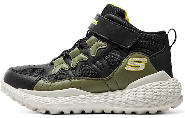 (Youth) Skechers Monster Sneakers 'Olive Green White Black' 405229L-BKOL Buy (Youth) Skechers Monster Sneakers 'Olive Green White Black' 405229L-BKOL