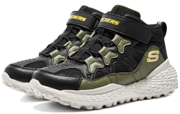 (Youth) Skechers Monster Sneakers 'Olive Green White Black' 405229L-BKOL Lookbook (Youth) Skechers Monster Sneakers 'Olive Green White Black' 405229L-BKOL