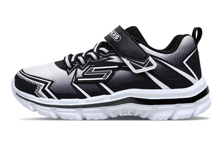 (Youth) Skechers Nitrate 'Black White' 95370L-WBK