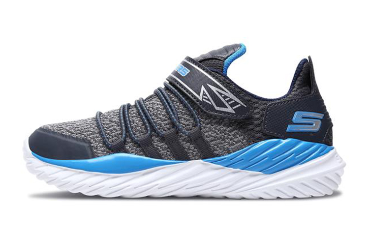 (Youth) Skechers Nitro Sprint 'Black Blue' 97766L-CCBL