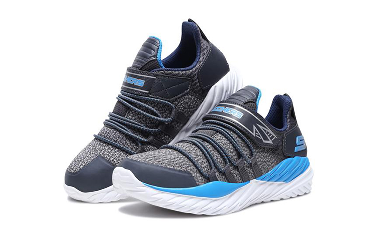 Lookbook (JR) Skechers Nitro Sprint ''Zwart Blauw'' 97766L-CCBL