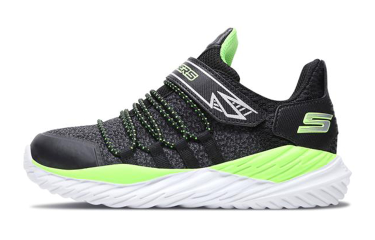 (Youth) Skechers Nitro Sprint 'Black Green' 97766L-BKLM
