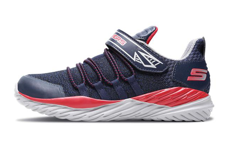 (Youth) Skechers Nitro Sprint 'Blue Red' 97766L-NVRD