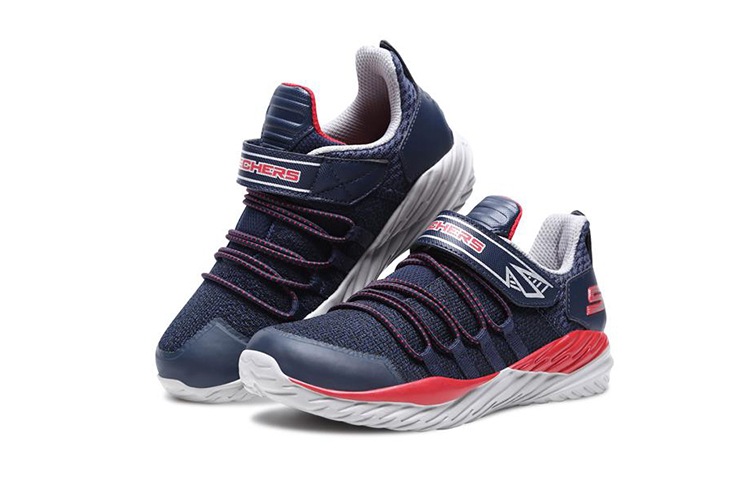 Lookbook (JR) Skechers Nitro Sprint ''Blau Rot'' 97766L-NVRD