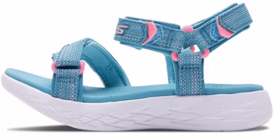 (Youth) Skechers On-The-Go 600 'Blue Pink' 86965L-AQPK (Youth) Skechers On-The-Go 600 'Blue Pink' 86965L-AQPK