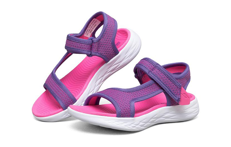 Lookbook (Youth) Skechers On-The-Go Sandal 'Purple Pink' 86982L-PRPK