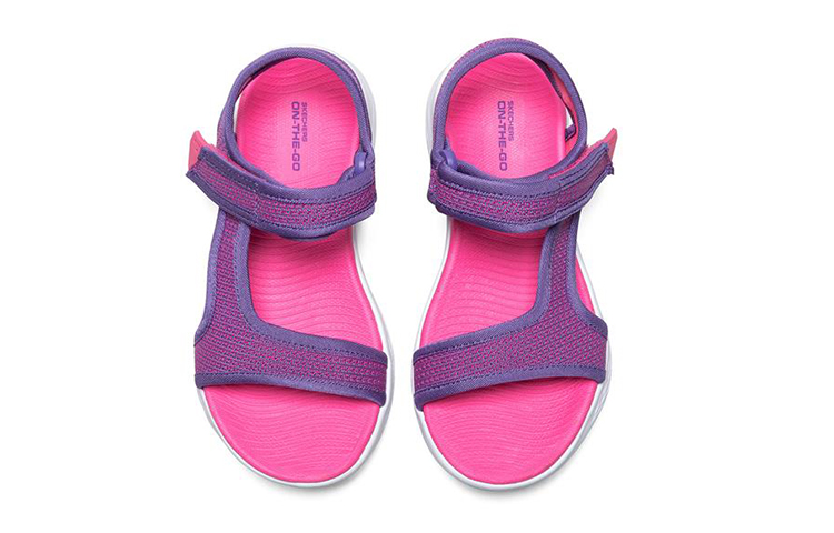 Shop (Youth) Skechers On-The-Go Sandal 'Purple Pink' 86982L-PRPK