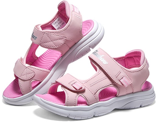 (JR) Skechers开放式凉鞋‘淡粉色’ 302984L-LTPK Shop (JR) Skechers开放式凉鞋‘淡粉色’ 302984L-LTPK