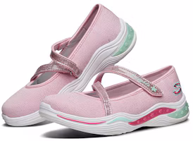 Lookbook 大童 Skechers Power Petals 瑪麗珍休閒鞋 粉紅色