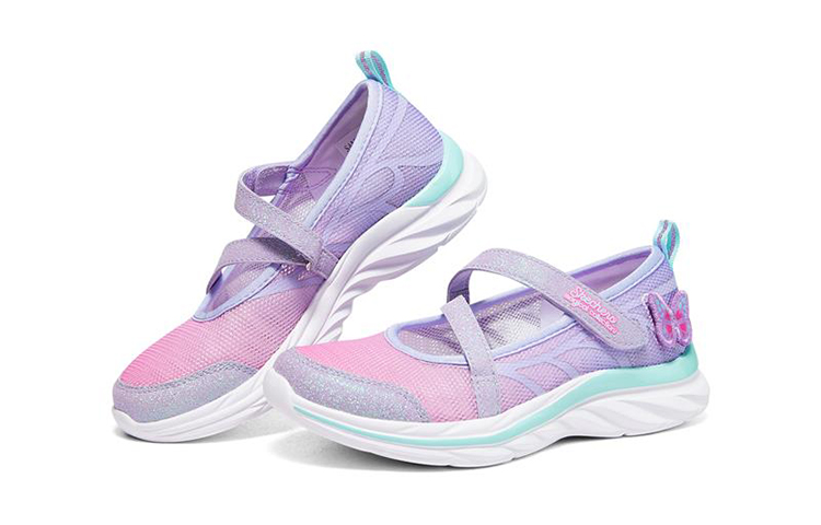 Lookbook (JR) 스케쳐스 퀵 킥 '퍼플 블루 핑크' (Skechers Keuik Kik 'Peopeul Beulru Pingkeu') 302563L-LVMT