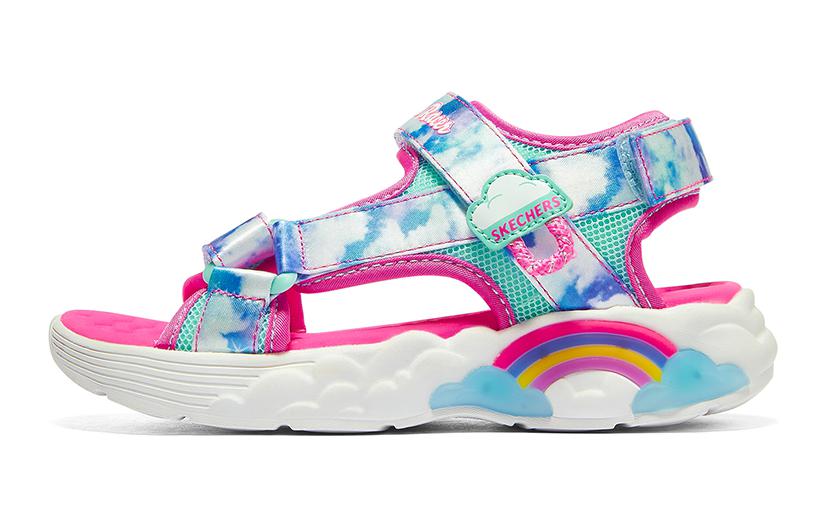 (Youth) Skechers Rainbow Racer 'Pink Blue' 302975L-BLU