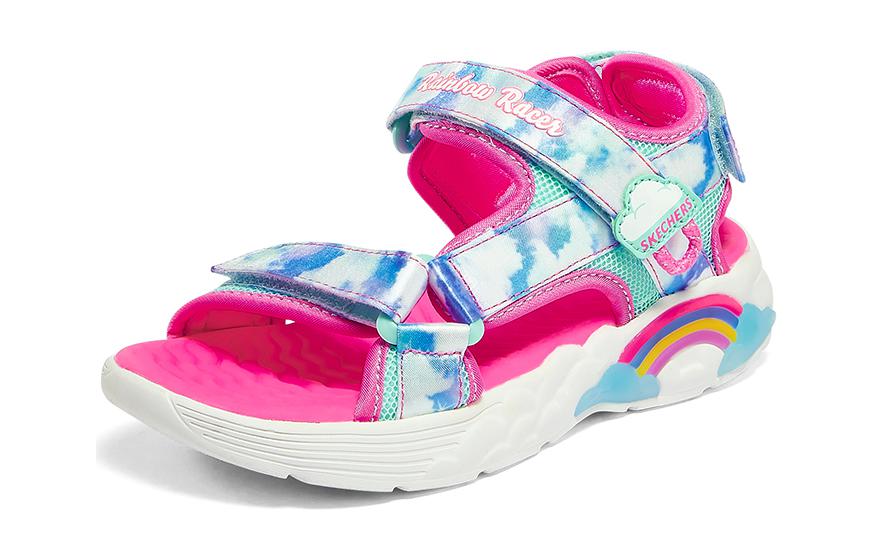 Lookbook (Youth) Skechers Rainbow Racer 'Pink Blue' 302975L-BLU