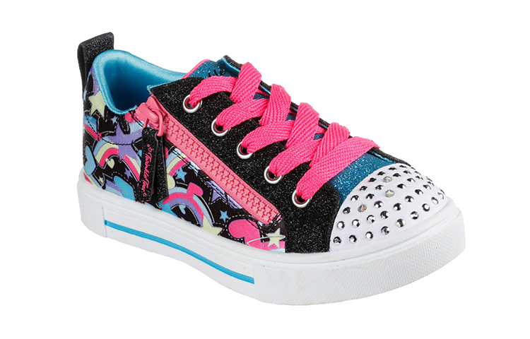 Lookbook (Youth) Skechers Rainbow Shines 'Black Pink' 314793L-BKMT