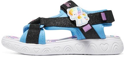 (Youth) Skechers Rainbow Shines Velcro Flash Sandal 'Blue Multicolor' 314885L-BLMT (Youth) Skechers Rainbow Shines Velcro Flash Sandal 'Blue Multicolor' 314885L-BLMT