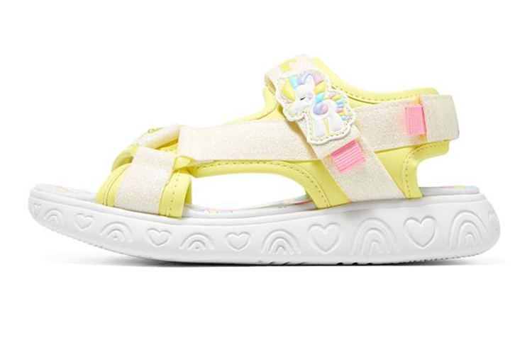 (Youth) Skechers Rainbow Shines Velcro Flash Sandal 'White Rainbow' 314885L-WMLT