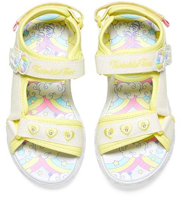 (Youth) Skechers Rainbow Shines Velcro Flash Sandal 'White Rainbow' 314885L-WMLT Shop (Youth) Skechers Rainbow Shines Velcro Flash Sandal 'White Rainbow' 314885L-WMLT