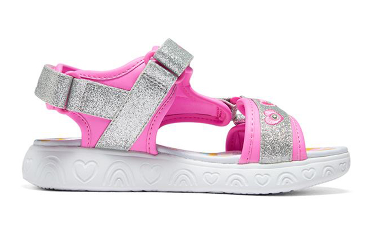 Order 大童 Skechers 彩虹閃光 魔術貼涼鞋 粉彩色