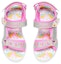 Shop (JR) Skechers Rainbow Shines Sandal Velcro 'Pastel Pink Light-Up' 314885L-PKMT