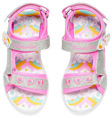 大童 Skechers 彩虹閃光 魔術貼涼鞋 粉彩色 Shop 大童 Skechers 彩虹閃光 魔術貼涼鞋 粉彩色