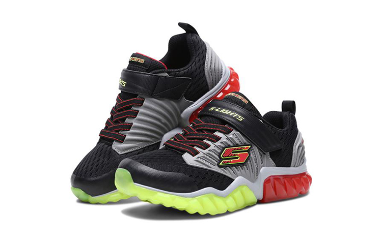 Lookbook (JR) Skechers Rapid Flash ''Nero Verde Rosso'' 90720L-BGRD