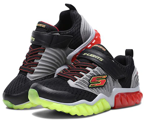 (JR) Skechers Rapid Flash ''Nero Verde Rosso'' 90720L-BGRD Lookbook (JR) Skechers Rapid Flash ''Nero Verde Rosso'' 90720L-BGRD