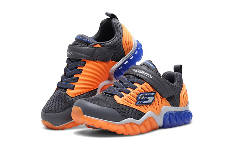 Lookbook (JR) Skechers Rapid Flash ''Grigio Arancione'' 90720L-CCOR