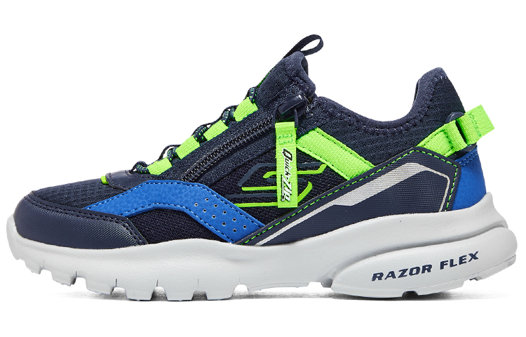 (Youth) Skechers Slip-ins Razor Flex Air Sneaker 'Black Blue Green' 403841L-NVLM