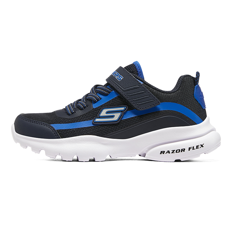 (Youth) Skechers Razor Flex 'Black Blue' 403778L-NVBL