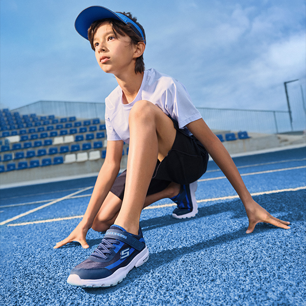 Sizing (JR) 斯凯奇 Razor Flex "黑蓝" 403778L-NVBL