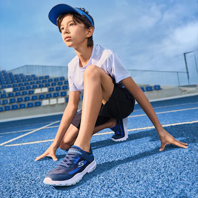 (JR) 斯凯奇 Razor Flex "黑蓝" 403778L-NVBL Sizing (JR) 斯凯奇 Razor Flex "黑蓝" 403778L-NVBL
