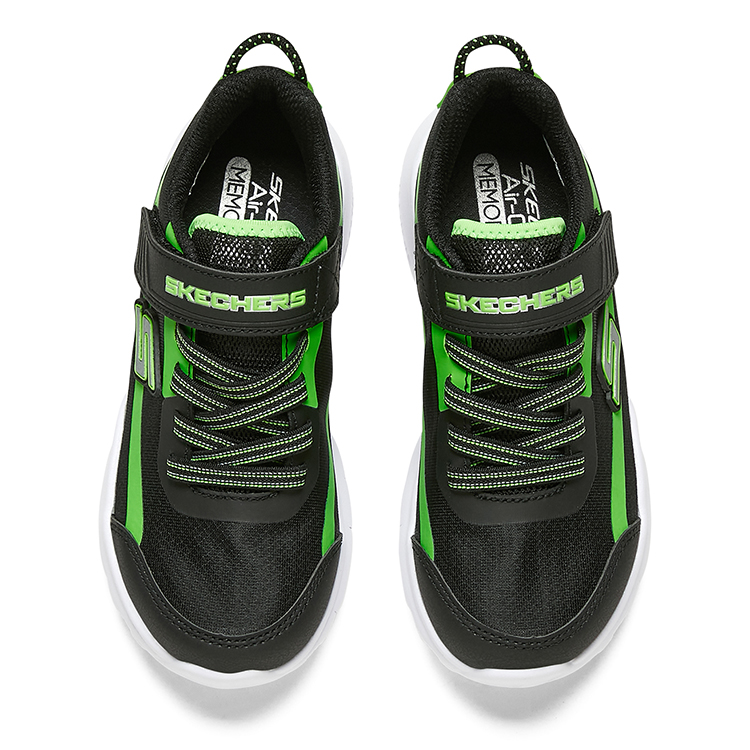 Shop (Youth) Skechers Razor Flex 'Black Green' 403778L-BKLM