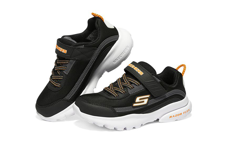 Lookbook (Youth) Skechers Razor Flex 'Black Grey' 403785L-BKCC