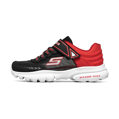 (Youth) Skechers Razor Flex 'Black Red'