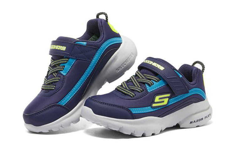 Lookbook (Youth) Skechers Razor Flex 'Blue' 403785L-NVBL