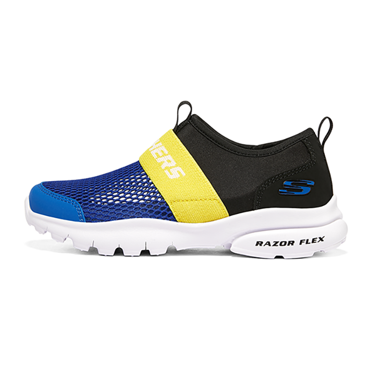 (Youth) Skechers Razor Flex 'Blue Black Yellow' 403776L-RYBK