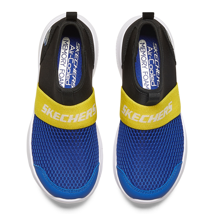 Shop 大童 Skechers Razor Flex 運動休閒輕鬆穿 藍黑色