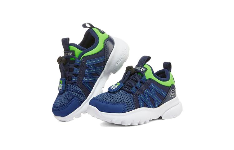 Lookbook (Youth) Skechers Razor Flex Dexler Shoes 'Blue Green White' 407275N-BLLM