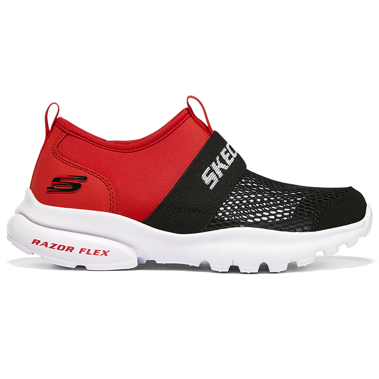 Order (Youth) Skechers Razor Flex Slip-On 'Red Black' 403776L-RDBK