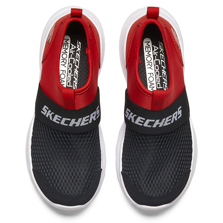 Shop (Youth) Skechers Razor Flex Slip-On 'Red Black' 403776L-RDBK