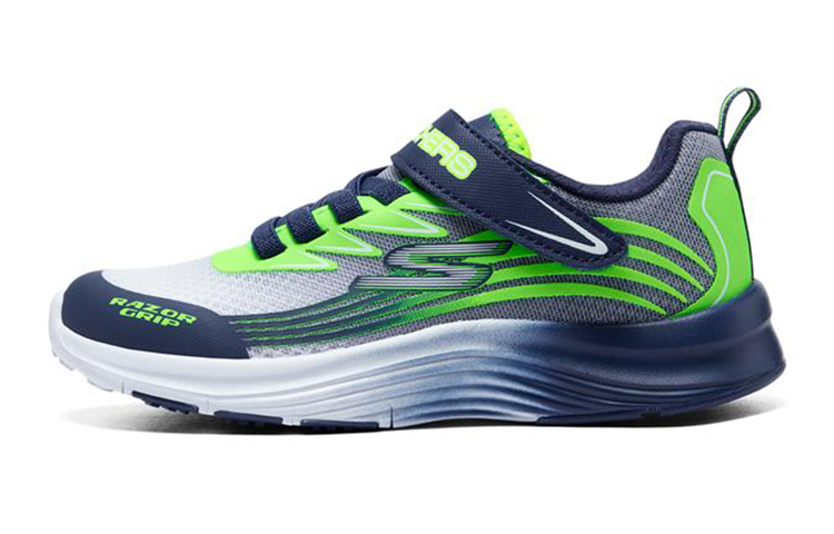 (Youth) Skechers Razor Grip 'Blue Green' 405201L-NVLM