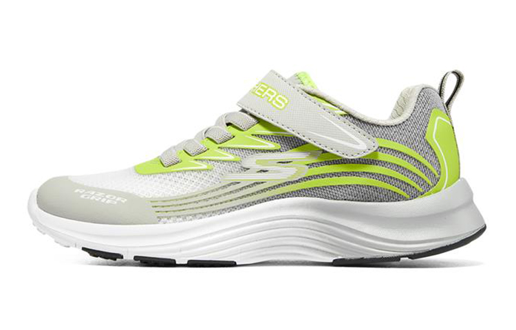 (Youth) Skechers Razor Grip 'Grey Yellow' 405201L-GYLM