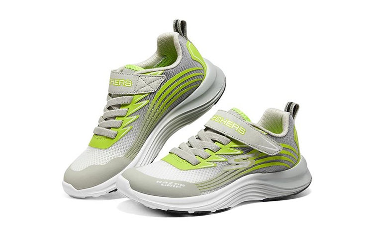 Lookbook (Youth) Skechers Razor Grip 'Grey Yellow' 405201L-GYLM
