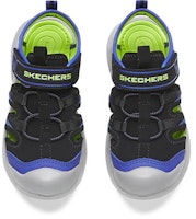 大童 Skechers Razor Rush 魔術貼包頭涼鞋 黑藍黃 Shop 大童 Skechers Razor Rush 魔術貼包頭涼鞋 黑藍黃